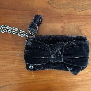 Original Juicy Couture velvet wristlet with bow